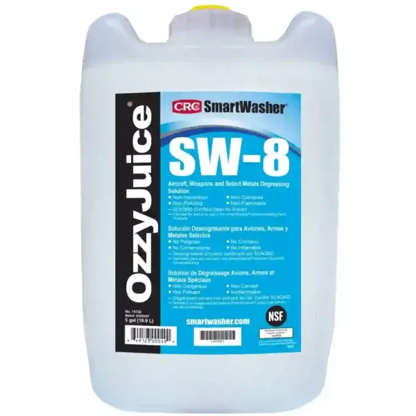 Solución desengrasante de uso general sin espuma 5gal SmartWasher OzzyJuice SW-8