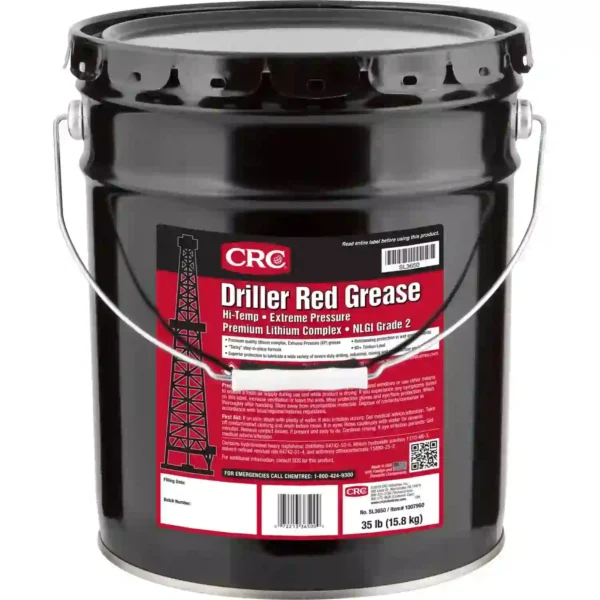 Grasa roja de litio para barrenado altas temperaturas CRC 35lbs